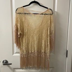 Light pink beautiful lace top from UrbanOutfitters